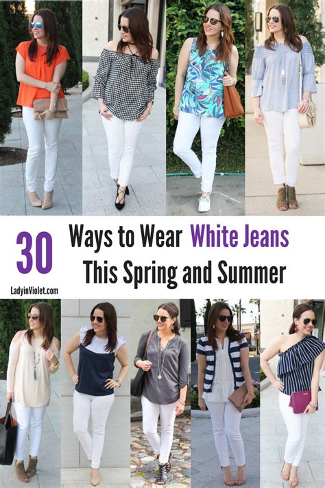 what to wear white jeans.